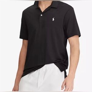 Polo Ralph Lauren Pima Soft Touch Black Polo Shirt XL - New Without Tags